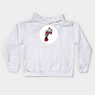 Christmas Manatee Kids Hoodie